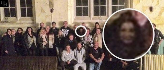 Ghostly Face Appears in Group Photo at Newsham Park