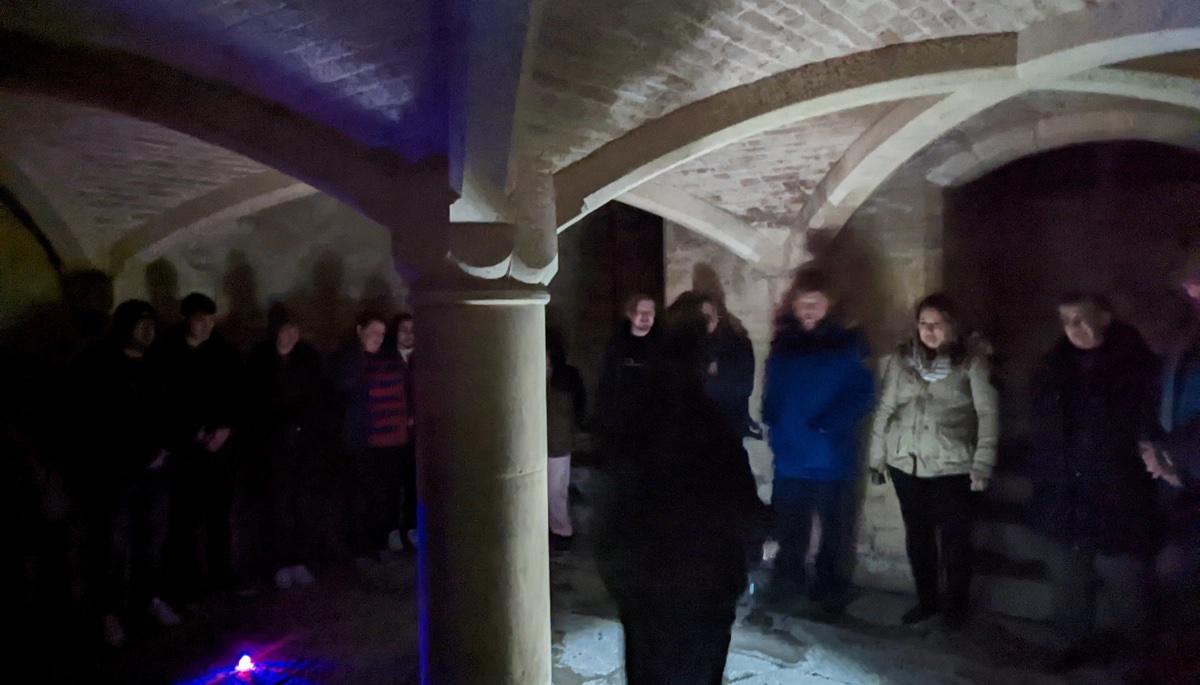 I saw a ghost at Woodchester Mansion!